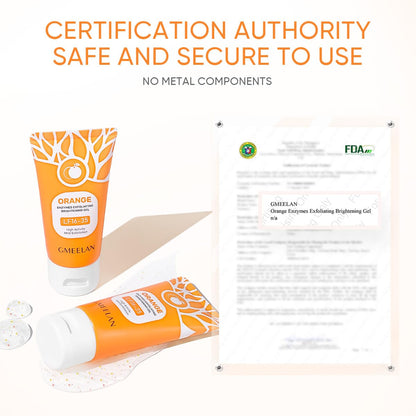 Orange Whitening Exfoliating Brightening Gel – Deep Cleansing & Skin Brightening Face Scrub