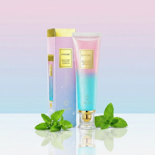 UTOGRU Nicotinamide Whitening Toothpaste – Mint Fresh Breath Toothpaste for Brighter Teeth & Oral Care