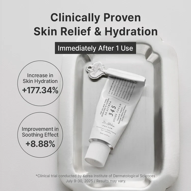 Dr. Althea 345 Relief Cream 50ml | Soothing & Repair Moisturizer for Sensitive Skin