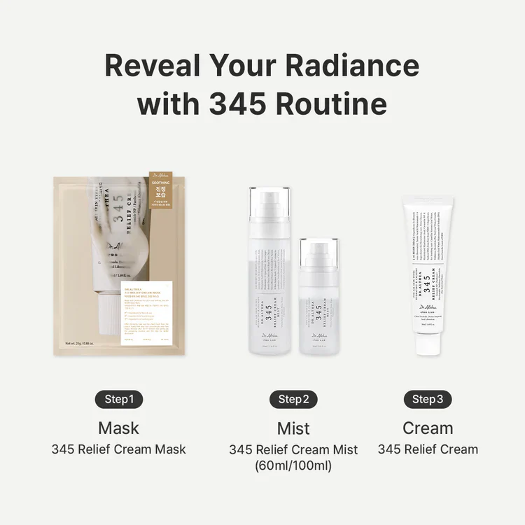 Dr. Althea 345 Relief Cream 50ml | Soothing & Repair Moisturizer for Sensitive Skin