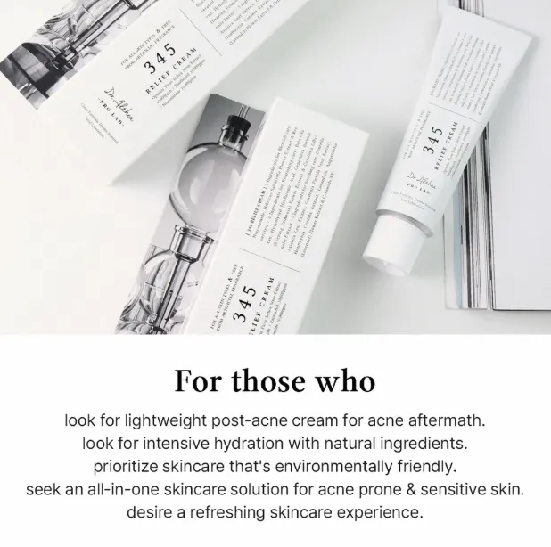 Dr. Althea 345 Relief Cream 50ml | Soothing & Repair Moisturizer for Sensitive Skin